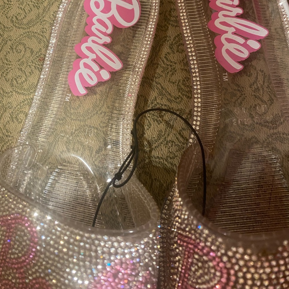 Rhinestone Barbie slides